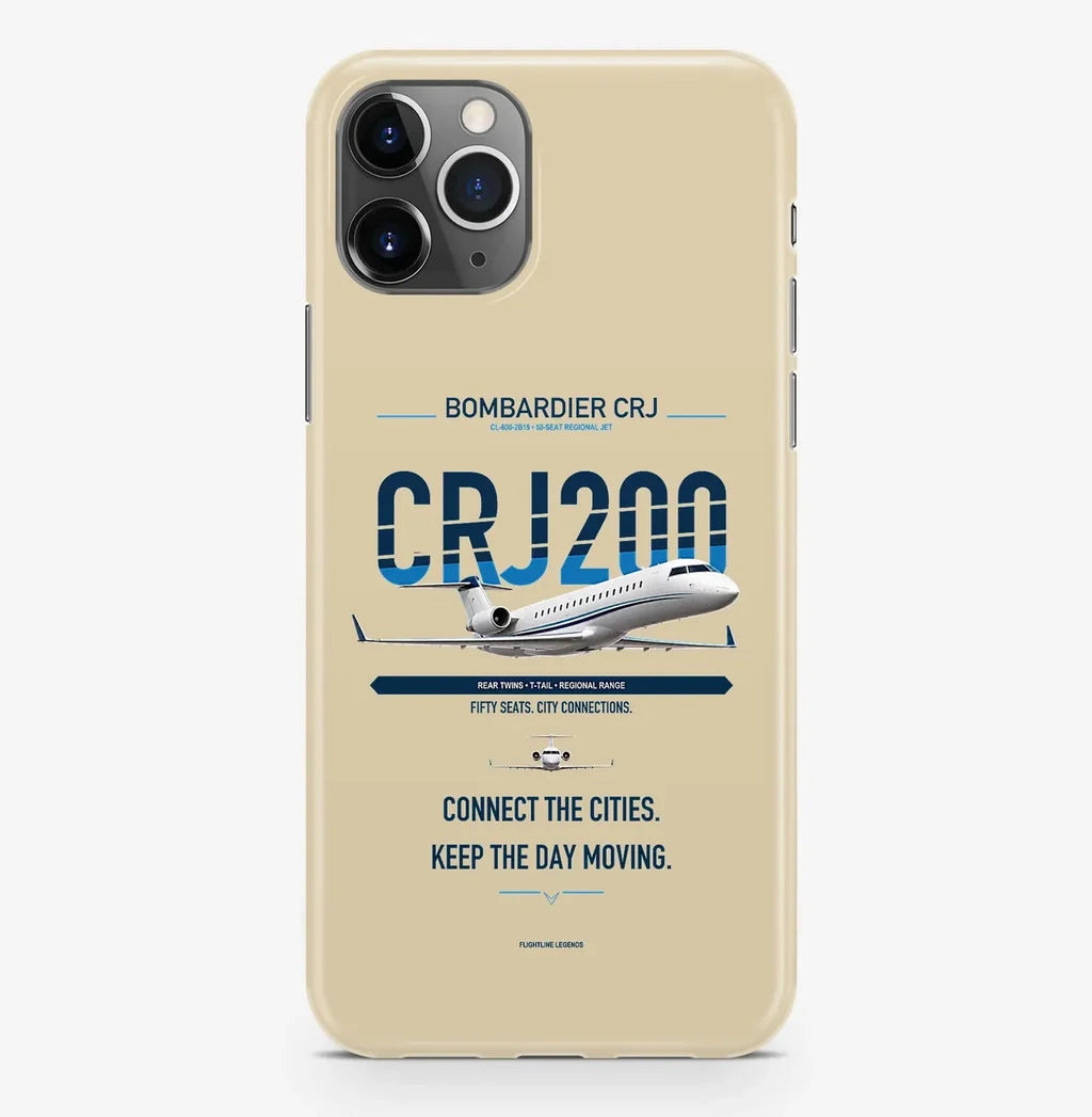 CRJ200 Case ProMax design on beige iphone case promax