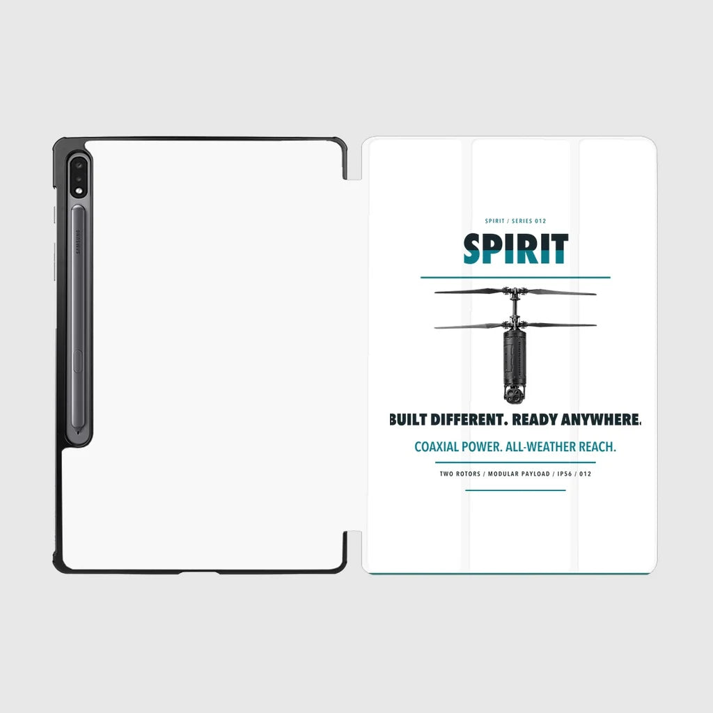 Ascent AeroSystems Spirit design on white samsung tablet tablet case