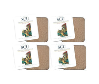Thumbnail for Antonio Maceo Airport (SCU) design on white 4 pieces set coaster