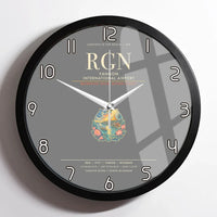 Thumbnail for Yangon International Airport RGN Wall-Clock Framed - Gray