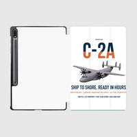Thumbnail for C-2A Greyhound design on white samsung tablet tablet case