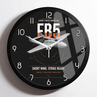 Thumbnail for de Havilland Vampire FB5 design on black framed wall clock