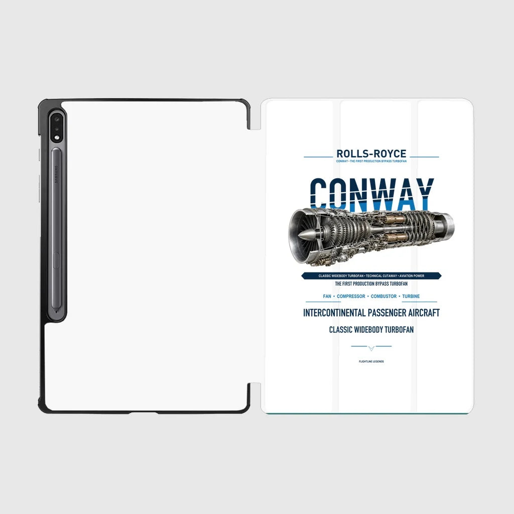 CONWAY design on white samsung tablet tablet case