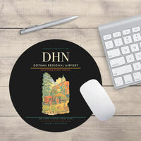 Thumbnail for Dothan Regional Airport (DHN) design on black round mouse pad