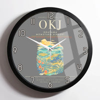 Thumbnail for Okayama Momotaro Airport OKJ Wall-Clock Framed - Gray