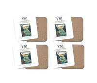 Thumbnail for Saint John Airport (YSJ) design on white 4 pieces set coaster