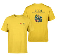 Thumbnail for Maputo International Airport (MPM) design printed on yellow double-side t-shirt
