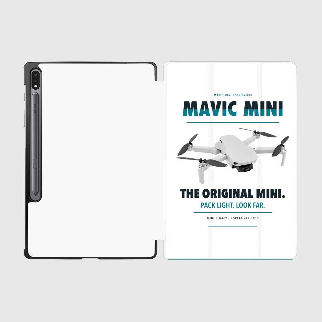 DJI Mavic Mini design on white samsung tablet tablet case