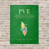 Thumbnail for Aeropuerto Internacional Licenciado Gustavo Diaz Ordaz PVR - Canvas Framed - Green