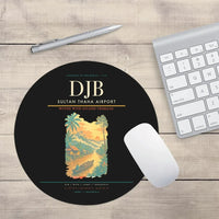 Thumbnail for Sultan Thaha Airport (DJB) design on black round mouse pad