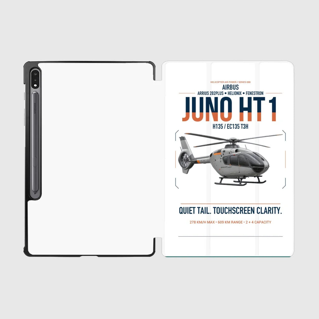Airbus H135 Juno HT1 design on white samsung tablet tablet case