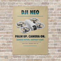 Thumbnail for DJI Neo vertical canvas print - no frame - beige background