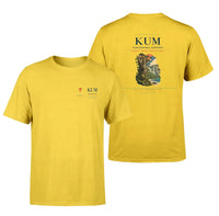 Thumbnail for Yakushima Airport (KUM) design printed on yellow double-side t-shirt