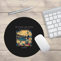 Thumbnail for VINTAGE G4336 - The Starlit Caravanserai - Designed Mouse Pads design on black round