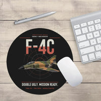Thumbnail for F-4C Phantom II design on black round mouse pad