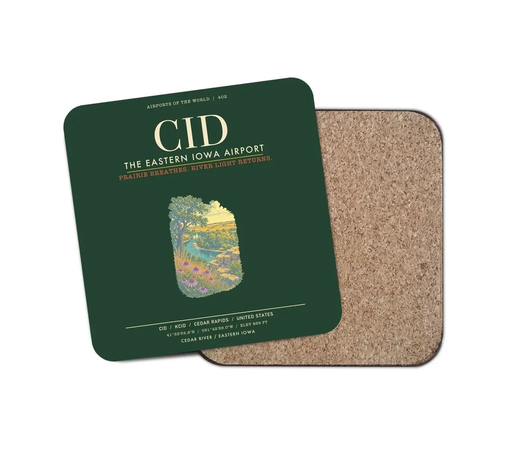 The Eastern Iowa Airport Cedar Rapids CID - Dark Green