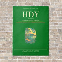 Thumbnail for Hat Yai International Airport HDY - Canvas Framed - Green