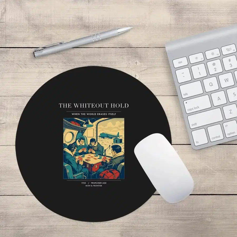 VINTAGE G4359 - The Whiteout Hold - Designed Mouse Pads design on black round