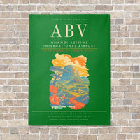 Thumbnail for Nnamdi Azikiwe International Airport ABV - Canvas Framed - Green