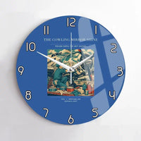 Thumbnail for VINTAGE G4262 - The Cowling Mirror Shine - Designed Wall Clocks design on blue no-frame