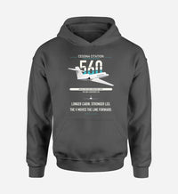 Thumbnail for Cessna Citation 560 - Citation V design on dark gray double-side hoodie, single-side print