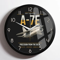 Thumbnail for A-7E Corsair II design on black framed wall clock