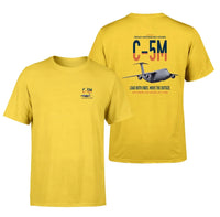 Thumbnail for C-5M Super Galaxy design on yellow double-side t-shirt, double-side print