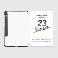 Thumbnail for Bombardier Learjet 23 design on white samsung tablet tablet case