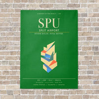 Thumbnail for Split Airport SPU - Canvas Framed - Green