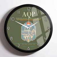 Thumbnail for Rodriguez Ballon International Airport AQP Wall-Clock Framed - Green Army