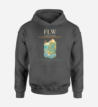 Thumbnail for Flores Airport (FLW) design on dark gray hoodie single-side print