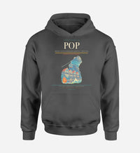 Thumbnail for Gregorio Luperón International Airport (POP) design on dark gray hoodie single-side print