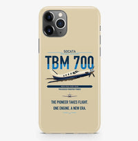 Thumbnail for Socata TBM 700 design on beige magsafe iphone case, for iPhone Pro Max