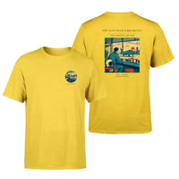 Thumbnail for VINTAGE G4457 - The Test Pilot's Breakfast - Double-Side T-Shirt design on yellow double side t shirt