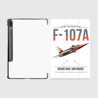Thumbnail for F-107A Ultra Sabre design on white samsung tablet tablet case