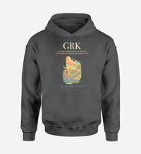 Thumbnail for Killeen Regional Airport (GRK) design on dark gray hoodie single-side print