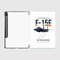 Thumbnail for F-15E Strike Eagle Deep Strike Any Weather design on white samsung tablet tablet case