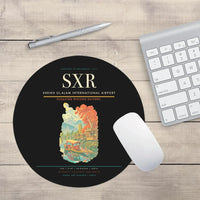 Thumbnail for Sheikh ul-Alam International Airport (SXR) design on black round mouse pad