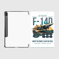 Thumbnail for F-14D Tomcat design on white samsung tablet tablet case