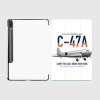 Thumbnail for C-47A Skytrain design on white samsung tablet tablet case