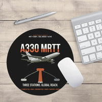 Thumbnail for Airbus A330 MRTT design on black round mouse pad