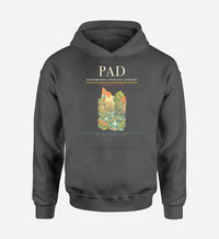 Thumbnail for Paderborn Lippstadt Airport (PAD) design on dark gray hoodie single-side print