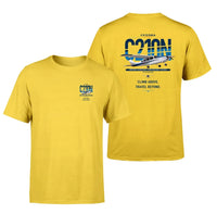 Thumbnail for Cessna T210N Centurion design on yellow t-shirt, double-side print