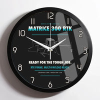 Thumbnail for DJI Matrice 300 RTK design on black framed wall clock