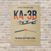 Thumbnail for KA-3B Skywarrior vertical canvas print - no frame - beige background