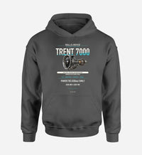 Thumbnail for TRENT 7000 design on dark gray hoodie single side