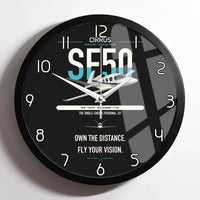 Thumbnail for Cirrus Vision Jet G2+ design on black framed wall clock