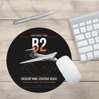 Thumbnail for Handley Page Victor B2 design on black round mouse pad