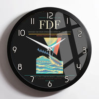 Thumbnail for Martinique Aimé Césaire International Airport (FDF) design on black framed wall clock