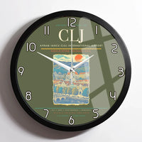 Thumbnail for Avram Iancu Cluj International Airport CLJ Wall-Clock Framed - Green Army